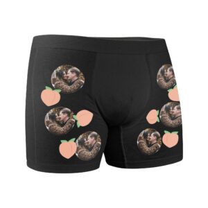 Boxershorts med foto - Størrelse Large - Sort