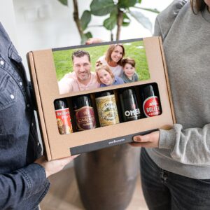 Personligt ølgavesæt fødselsdag - belgisk