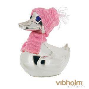 Nordahl Andersen - Sparebøsse And, pink, sølvplet 152-96005