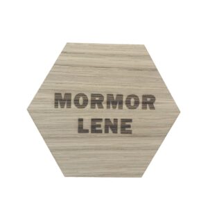 Design plade mormor med navn