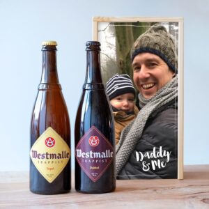 Fars dag ølsæt i trææske - Westmalle
