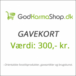 Gavekort værdi 300,- kr. - Gavekort og gavebevis - GodKarmaShop
