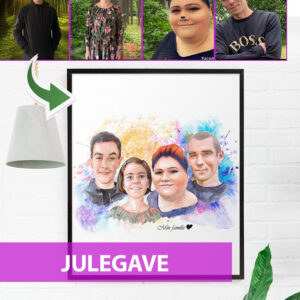 Julegave - Vandmaleri efter dine fotos