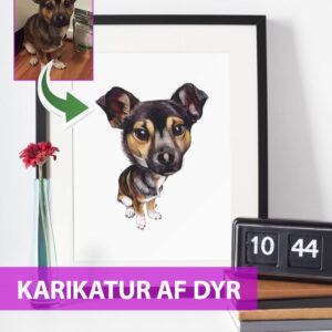 Karikatur af dyr - tegning efter dine fotos