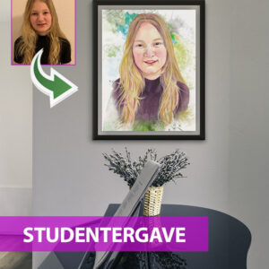 Studentergave - Vandmaleri efter dine fotos