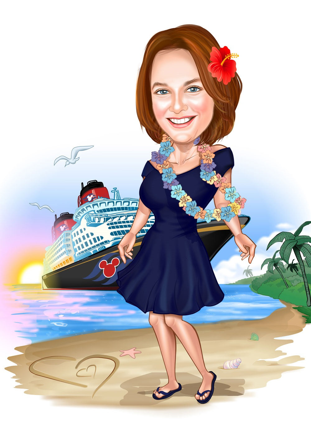 Arbejde & Erhverv tema2 (1 person) - karikaturtegning efter dine fotos