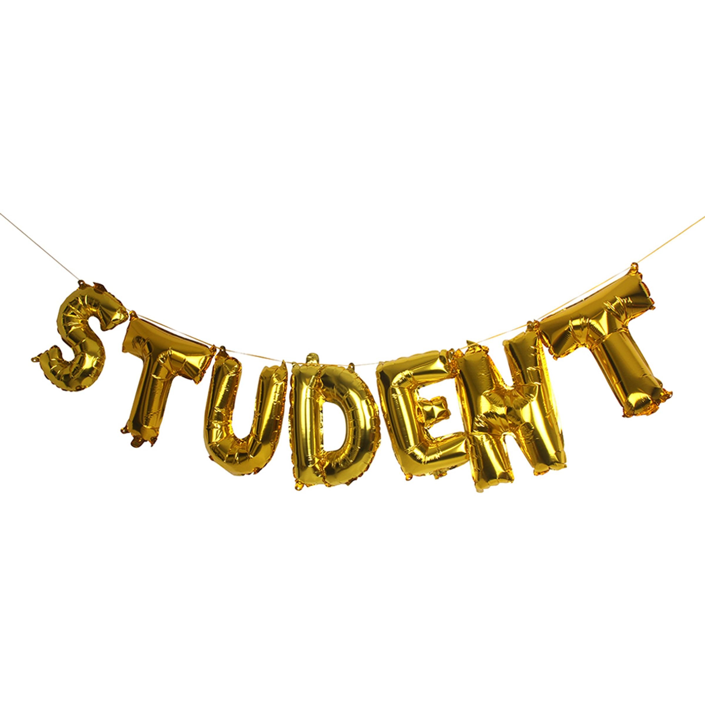 Ballonguirlande Student Guld