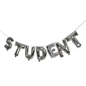 Ballonguirlande Student Sølv Metallic