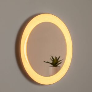 Bega LED-spejl Studio Line sort-messing, ⌀ 50 cm