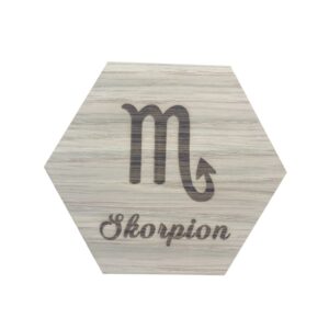 Design plade stjernetegn skorpion
