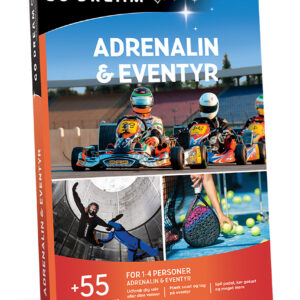 Go Dream ADRENALIN OG EVENTYR- Oplevelsesgaver ADVENTURE - I vores oplevelsesunivers kan du finde en masse hyggelige oplevelser såsom restaurantbesøg,