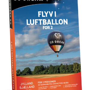 Go Dream FLYV I LUFTBALLON - 2 PERSONER- Oplevelsesgaver ADVENTURE - At flyve i en varmluftballon er en anderledes og uforglemmelig oplevelse. Det er