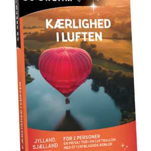 Go Dream KÆRLIGHED I LUFTEN- Oplevelsesgaver ADVENTURE - En enestående romantisk oplevelse med din udkårne – nyd den smukke udsigt (og landskabet) på