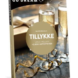 Go Dream TILLYKKE - VALGFRIT BELØB- Oplevelsesgaver MULTITHEMATIC - Sig tillykke med en oplevelse! Kender du én, der lige er blevet kandidat? Har