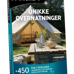 Go Dream UNIKKE OVERNATNINGER- Oplevelsesgaver STAY - Oplev Danmarks og Europas bedste overnatningsperler, der skaber uforglemmelige oplevelser.