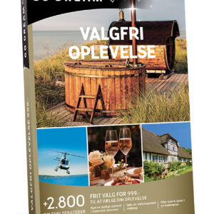Go Dream VALGFRI OPLEVELSE 999- Oplevelsesgaver MULTITHEMATIC - Med denne gaveæske kan du prøve mere end 2500 oplevelser i hele Danmark og Europa med