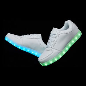 Hvide LED Sko - 44