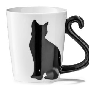 Katte Glas Med Hale Hvid