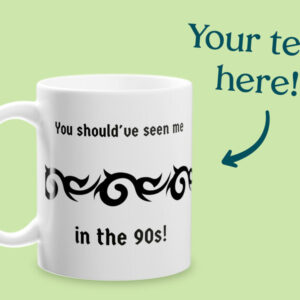 Krus med Tekst & Tribal