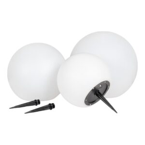 Lifton lampe solcellelampe LED sæt med 3 hvid