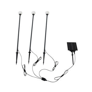 Lindby - Freydis Solcellelampe w/Jordspyd 3 pcs. Sort