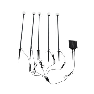 Lindby - Freydis Solcellelampe w/Jordspyd 5 pcs. Sort
