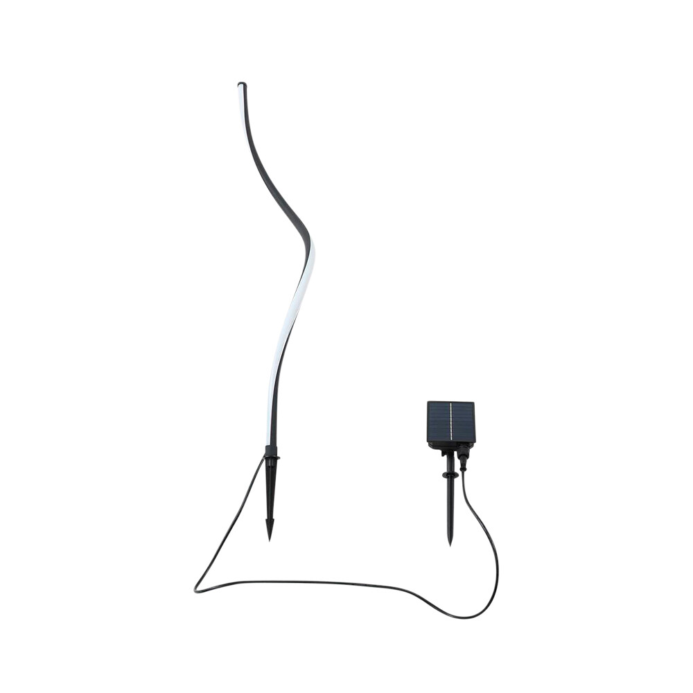 Lindby - Sabriel Curved Solcellelampe Sort