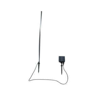 Lindby - Sabriel Straight Solcellelampe Sort