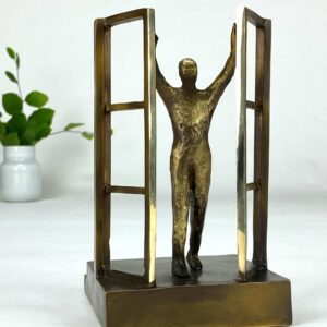 Nye muligheder - mod til forandring - ægte bronze