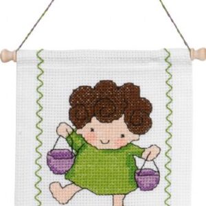 Permin Broderikit Stjernetegn Vægt 18 x 25 cm - 13-8819