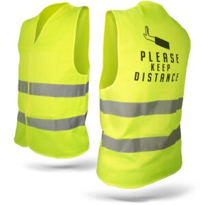 Personaliseret trafikvest - Gul - S/M