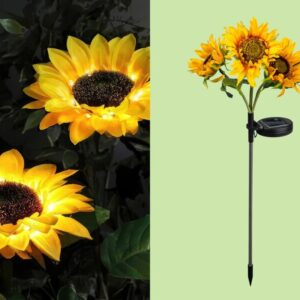 Solcellelampe Solsikke