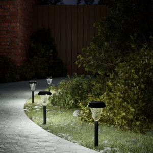 vidaXL solcellelamper med jordspyd 12 stk. RGB-farver varmt hvidt lys