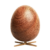 Ægget Figuren – Mahogni/Messing fod