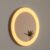 Bega LED-spejl Studio Line sort-messing, ⌀ 50 cm