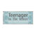 Metalskilt – Teenager in the house