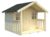Palmako Felix legehus med terrasse ubehandlet 1,9 m2