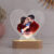 Personlig hjerteformet 3D lampe