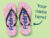 Personlige Flip-flops med Navn