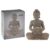 ProGarden Buddha polystone med solcellelampe