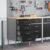 Værksteds cabinet Sæt af 2 Sort og grå Stål 100 x 55 x 85 cm